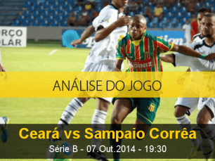 Análise do jogo: Ceará vs Sampaio Corrêa (7 Outubro 2014)