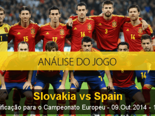 Análise do jogo: Eslováquia vs Espanha (9 Outubro 2014)