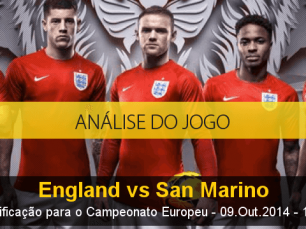 Análise do jogo: Inglaterra vs San Marino (9 Outubro 2014)