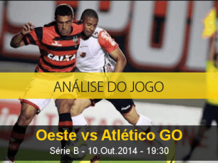 Análise do jogo: Oeste vs Atlético Goianiense (10 Outubro 2014)