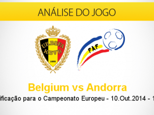 Análise do jogo: Bélgica vs Andorra (10 Outubro 2014)