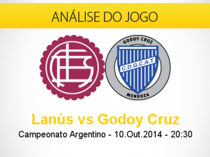 Análise do jogo: Lanús vs Godoy Cruz (10 Outubro 2014)