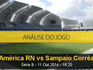 Análise do jogo: América de Natal X Sampaio Corrêa (11 Outubro 2014)