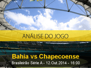 Análise do jogo: Bahia vs Chapecoense (12 Outubro 2014)