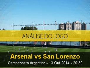 Análise do jogo: Arsenal de Sarandí vs San Lorenzo (13 Outubro 2014)