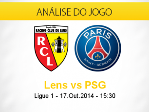 Análise do jogo: Lens X Paris Saint-Germain (17 Outubro 2014)