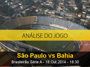 Análise do jogo: São Paulo vs Bahia (18 Outubro 2014)