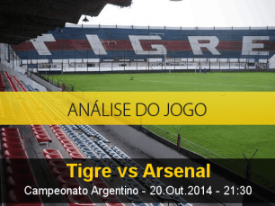 Análise do jogo: Tigre vs Arsenal de Sarandí (20 Outubro 2014)