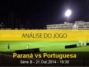 Análise do jogo: Paraná X Portuguesa (21 Outubro 2014)
