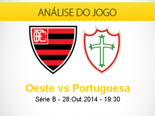 Análise do jogo: Oeste X Portuguesa (28 Outubro 2014)