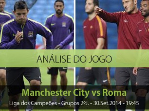 Análise do jogo: Manchester City vs Roma (30 Setembro 2014)