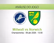 Prognóstico Millwall Norwich (06 April 2026)