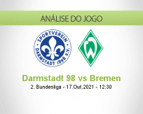 Prognóstico Darmstadt 98 Bremen (17 Outubro 2021)