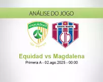 Prognóstico Equidad Magdalena (02 August 2025)
