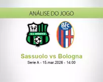 Prognóstico Sassuolo Bologna (15 March 2026)