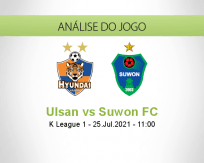 Prognóstico Ulsan Suwon FC (25 Julho 2021)