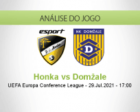 Prognóstico Honka Domžale (29 Julho 2021)