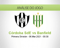 Prognóstico Córdoba SdE Banfield (06 Março 2021)