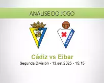 Prognóstico Cádiz Eibar (13 September 2025)