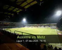 Prognóstico Auxerre Metz (07 December 2025)