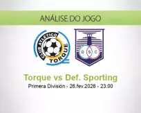 Prognóstico Torque Def. Sporting (27 February 2026)