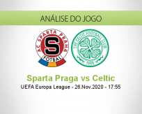 Prognóstico Sparta Praga Celtic (26 Novembro 2020)