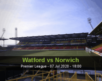 Prognóstico Watford Norwich (07 Julho 2020)