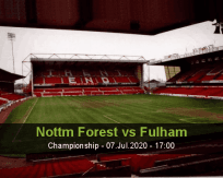 Prognóstico Nottingham Forest Fulham (07 Julho 2020)