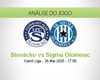 Prognóstico Slovacko Sigma Olumouc (26 Maio 2020)