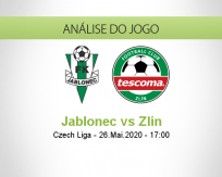 Prognóstico Jablonec Zlin (26 Maio 2020)