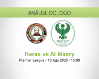 Prognóstico Haras El Hodood Al Masry (10 Agosto 2020)