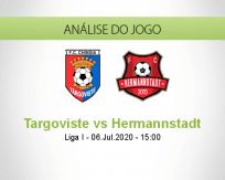 Prognóstico Chindia Târgovişte Hermannstadt (06 Julho 2020)