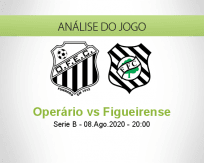 Prognóstico Operário PR Figueirense (09 Agosto 2020)