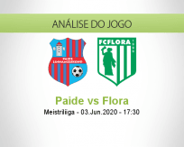 Prognóstico Paide Flora (03 Junho 2020)