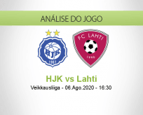Prognóstico HJK Lahti (06 Agosto 2020)