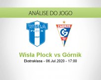 Prognóstico Wisła Płock Górnik Zabrze (06 Julho 2020)