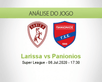Prognóstico Larissa Panionios (06 Julho 2020)