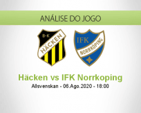 Prognóstico Häcken Norrkopig (06 Agosto 2020)