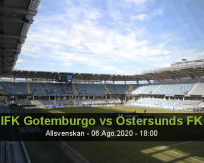 Prognóstico Goteborg Östersunds FK (06 Agosto 2020)