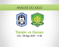 Prognóstico Tianjin Teda Beijing Guoan (06 Agosto 2020)