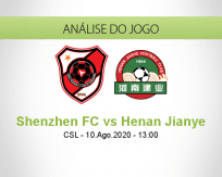 Prognóstico Shenzhen Henan Jianye (10 Agosto 2020)