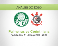 Prognóstico Palmeiras Corinthians (09 Agosto 2020)