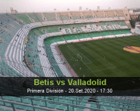 Prognóstico Real Betis Real Valladolid (20 Setembro 2020)