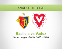 Prognóstico Basel Vaduz (20 Setembro 2020)