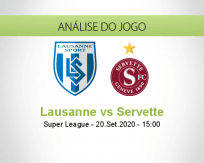 Prognóstico Lausanne Sport Servette (20 Setembro 2020)