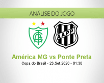 Prognóstico América Mineiro Ponte Preta (23 Setembro 2020)