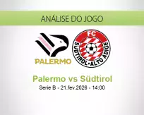Prognóstico Palermo Südtirol (21 February 2026)