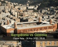 Prognóstico Sampdoria Génova (26 Novembro 2020)