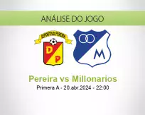 Prognóstico Pereira Millonarios (20 April 2024)
