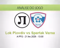 Prognóstico Lok Plovdiv Spartak Varna (21 February 2026)